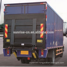 Aluminum rail reefer truck body with carrier unit lorry tail lift